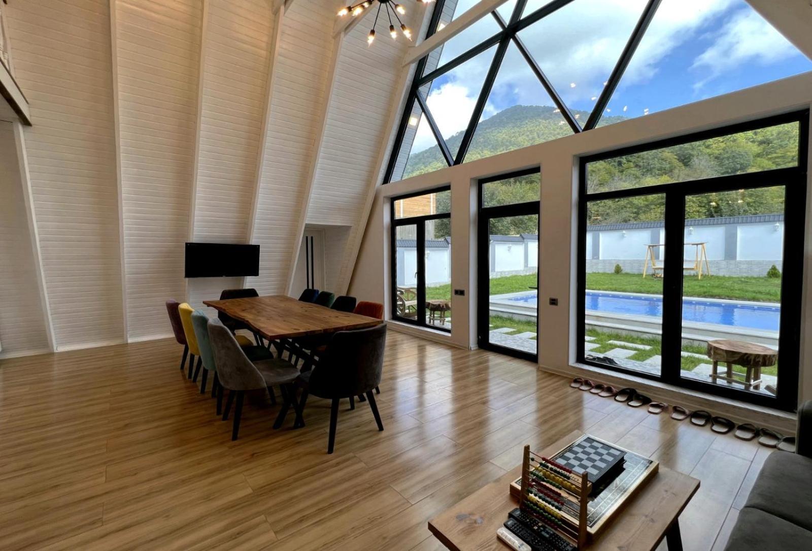 Qafqaz Mountside Chalet Gabala Exterior photo