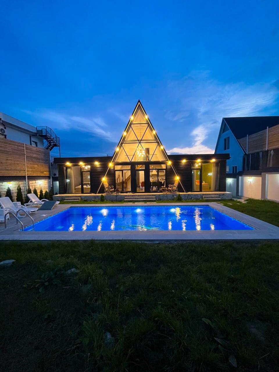 Qafqaz Mountside Chalet Gabala Exterior photo